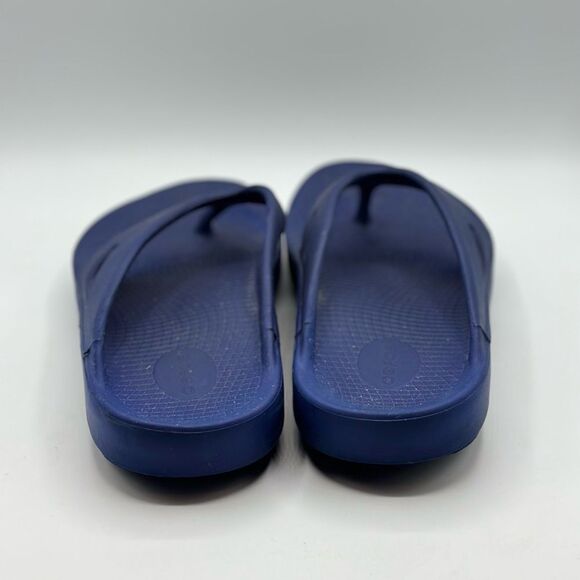 OOFOS OOlala Original Recovery Sport Shoes Blue Flip Flop Thong Sandals Size 13